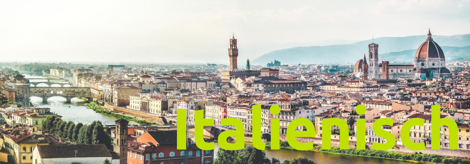ein Blick über die Innenstadt von Florenz