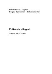 Curriculum Erdkunde S1 bilingual